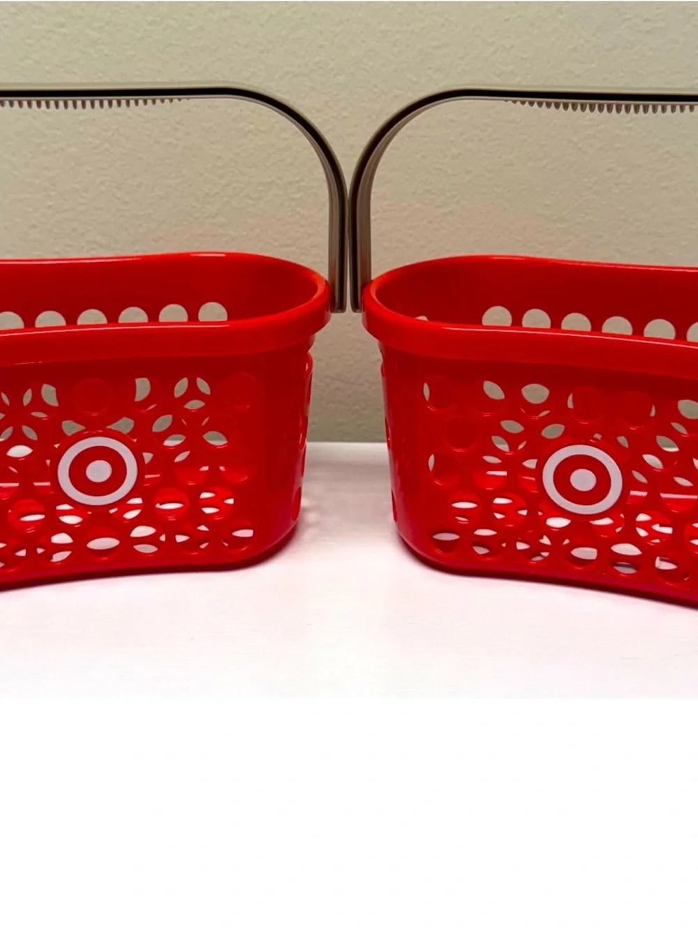 New! Set of 2 Target Bullseye Spritz Mini Baskets Party Decor / Party Favors